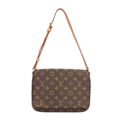 Louis Vuitton Shoulder Bag Monogram Musette Tango Canvas Brown