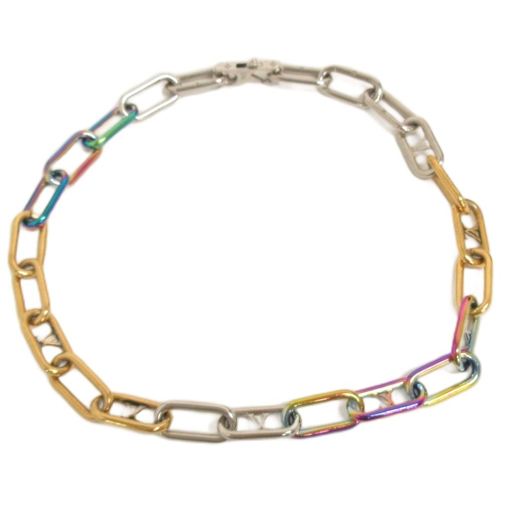 Louis Vuitton Collier Signature Chain Monogram Necklace Multicolor — view 3