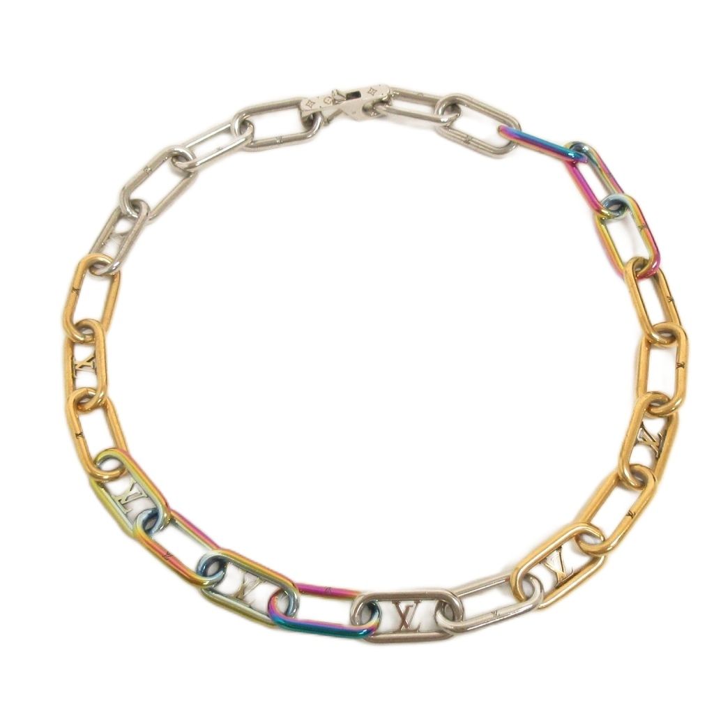 Louis Vuitton Collier Signature Chain Monogram Necklace Multicolor — view 2