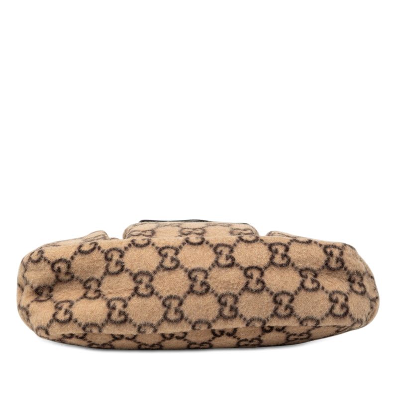 Gucci GG Wool Handbag Mini Tote Beige Black — view 3