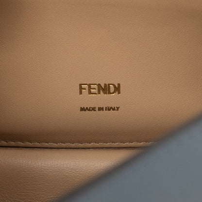 Fendi Canyu Small Chain Shoulder Bag Blue Leather — view 5