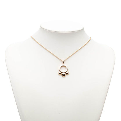 Bvlgari Allegra Heart Chain Pendant Necklace 18k Pink Gold — view 6