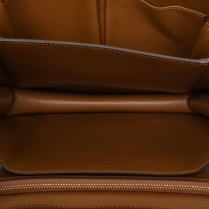 Celine Classic Box Shoulder Bag Brown Leather — view 4