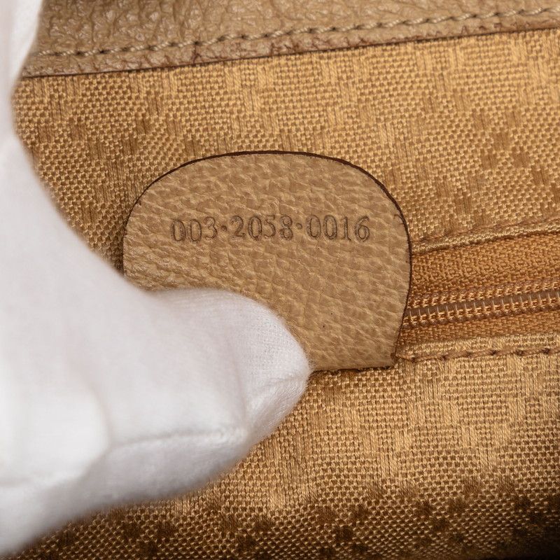 Gucci Vintage Bamboo Backpack 003 Beige Suede Leather — view 6