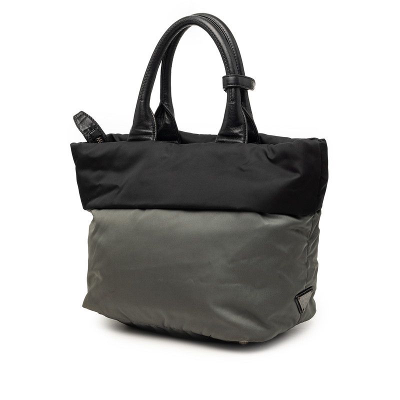 Prada 2-Way Shoulder Bag Black Gray Nylon — view 2