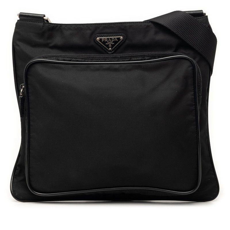 Prada Crossbody Shoulder Bag Black Nylon