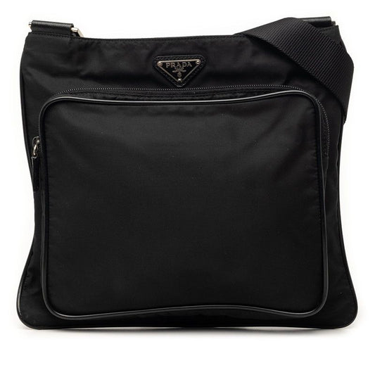 Prada Crossbody Shoulder Bag Black Nylon