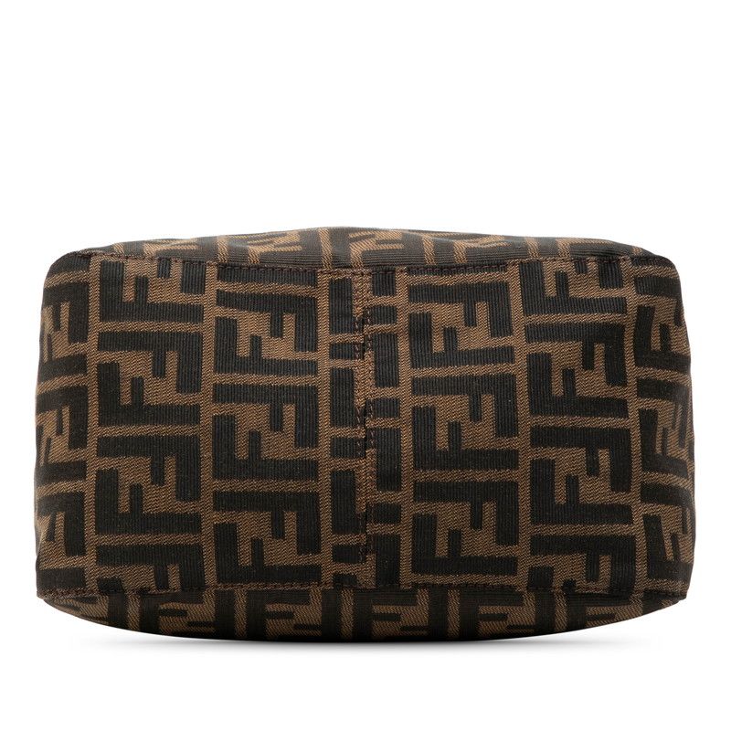 Fendi Zucca Mamma Bucket Shoulder Bag Brown Canvas Leather — view 3