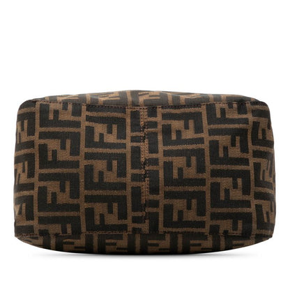 Fendi Zucca Mamma Bucket Shoulder Bag Brown Canvas Leather — view 3
