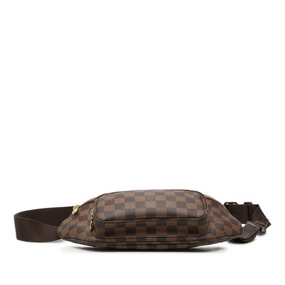 Louis Vuitton Damier Bum Bag Melville Brown Leather — view 3