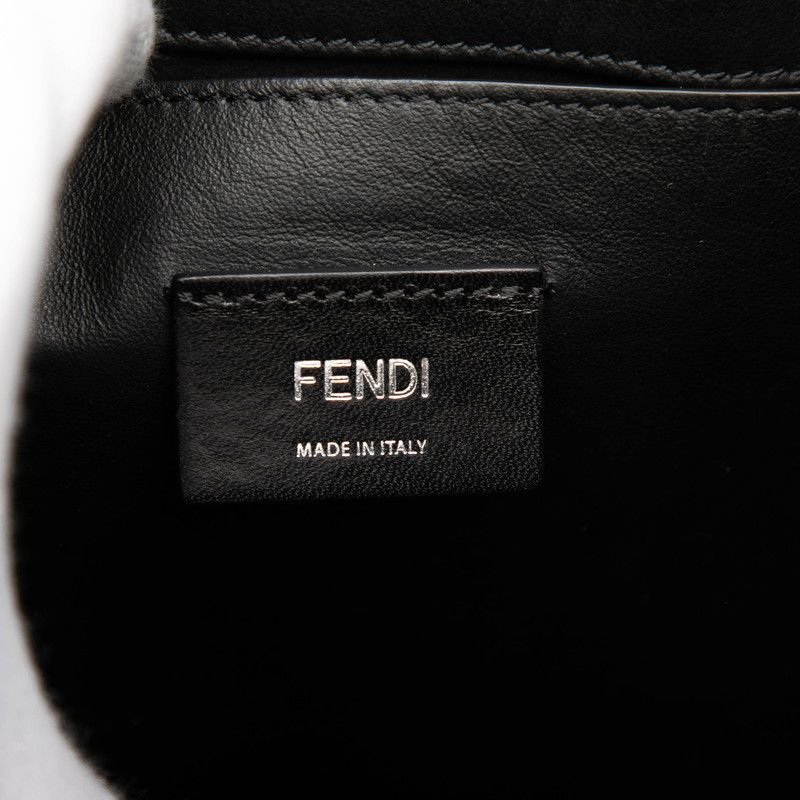 Fendi Shopping Shoulder Bag Tote Black Leather — view 5