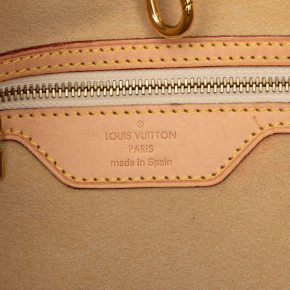 Louis Vuitton Damier Azur Hampstead MM Tote Shoulder Bag Brown Leather — view 6