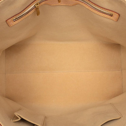 Louis Vuitton Damier Azur Hampstead MM Tote Shoulder Bag Brown Leather — view 5