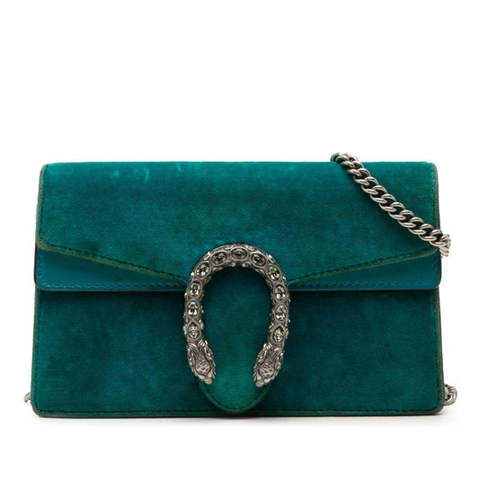Gucci Dionysus Crossbody Chain Shoulder Bag Blue Velvet