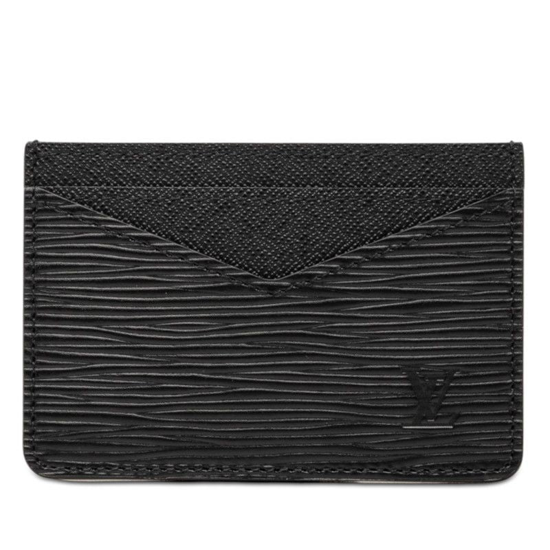 Louis Vuitton Epi Neo Card Holder Case Noir Black Leather