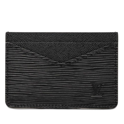 Louis Vuitton Epi Neo Card Holder Case Noir Black Leather
