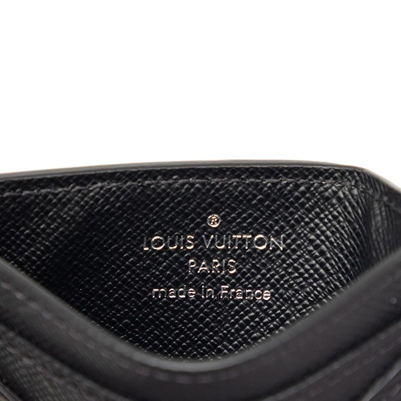 Louis Vuitton Epi Neo Card Holder Case Noir Black Leather — view 5