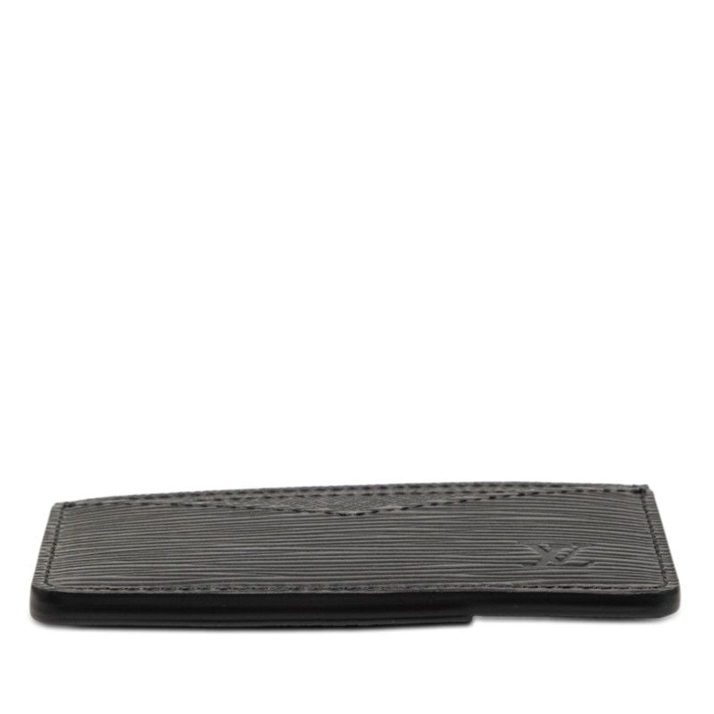 Louis Vuitton Epi Neo Card Holder Case Noir Black Leather — view 3
