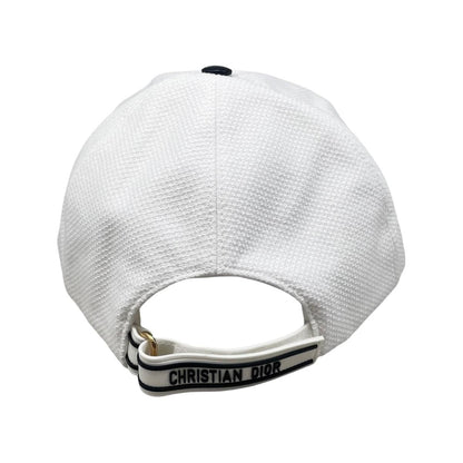 Dior Hat Vibe Baseball Cap 58 Cotton Logo White — view 4