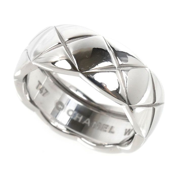Chanel 18k White Gold Coco Crush Ring