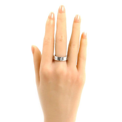 Cartier 18k White Gold Love Half Diamond Ring — view 7