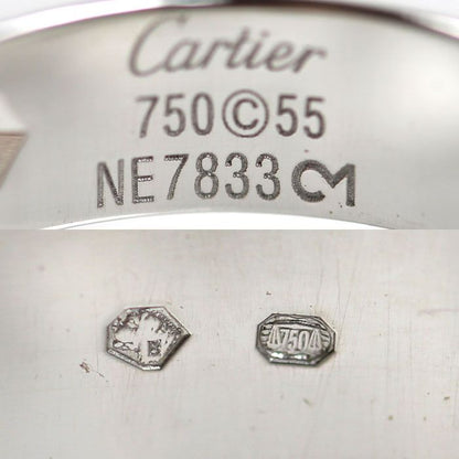 Cartier 18k White Gold Love Half Diamond Ring — view 5
