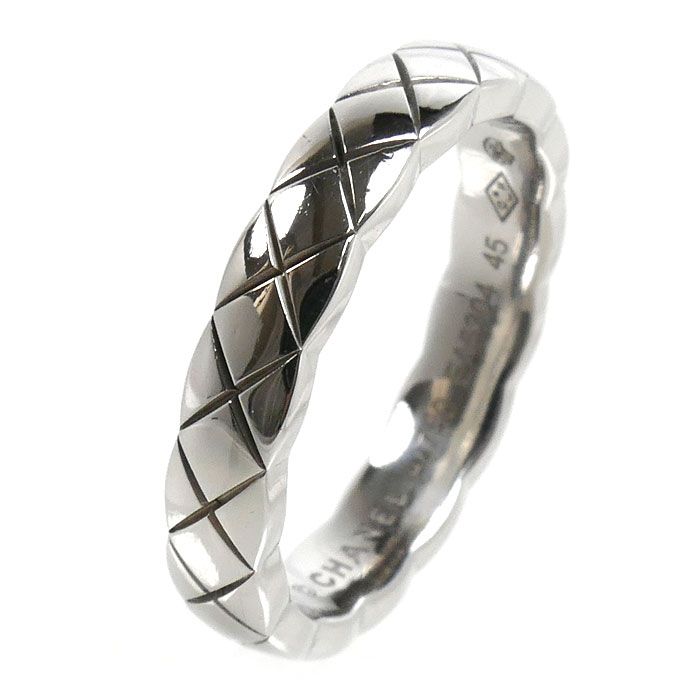 Chanel 18k White Gold Coco Crush Ring — view 2