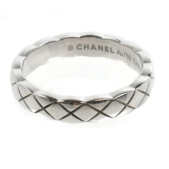 Chanel 18k White Gold Coco Crush Ring — view 3