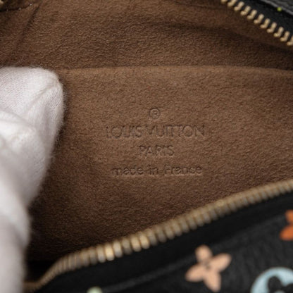 Louis Vuitton Monogram Multicolor Trousse Wapiti Pouch Case Black Leather — view 5