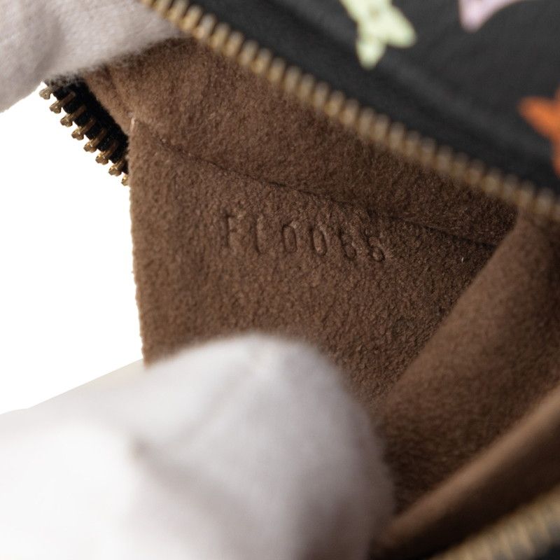 Louis Vuitton Monogram Multicolor Trousse Wapiti Pouch Case Black Leather — view 6
