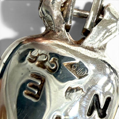 Chanel Vintage 925 Log Clip on Earrings Silver — view 6
