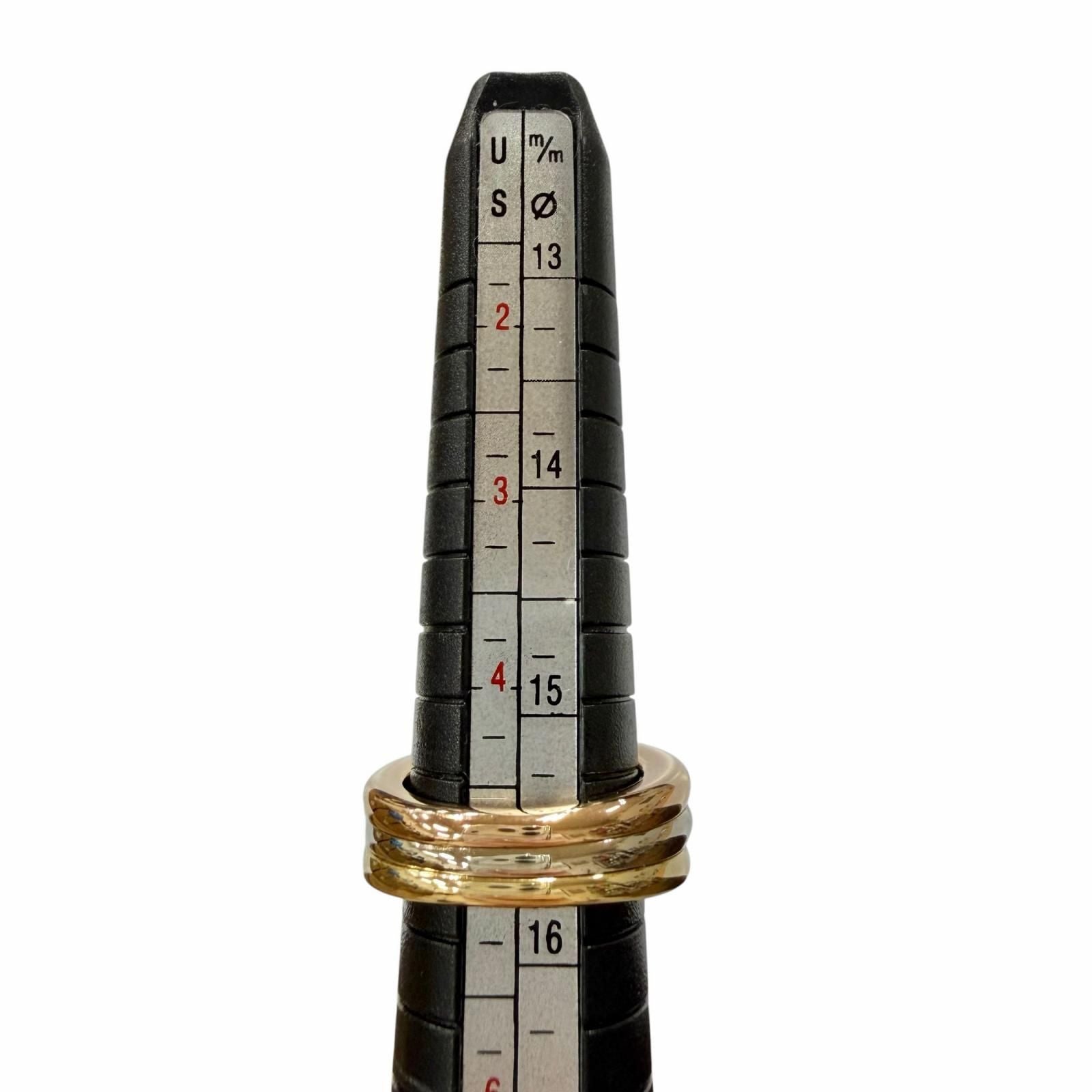 Cartier Mobilis 18k 750 Ring Yellow Gold Pink White — view 8