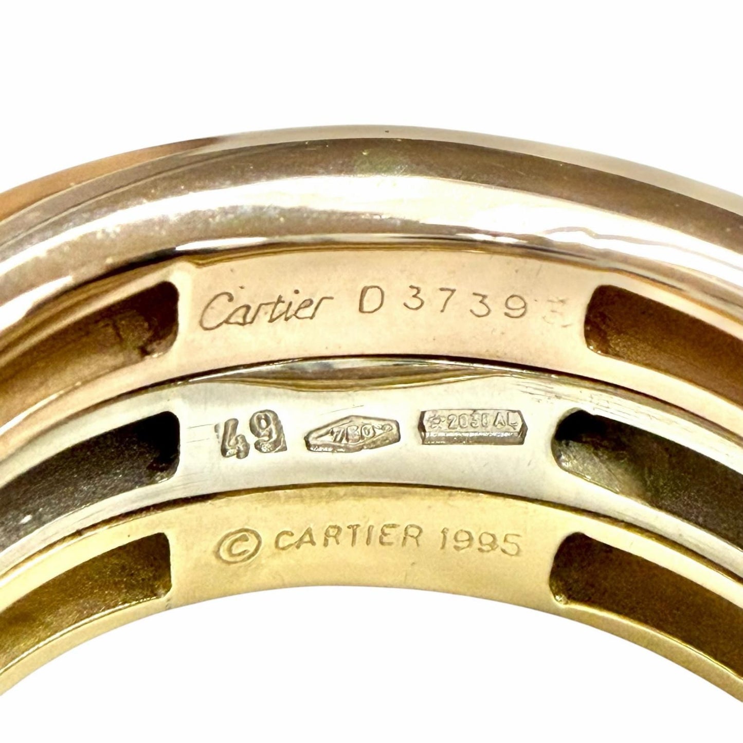 Cartier Mobilis 18k 750 Ring Yellow Gold Pink White — view 6