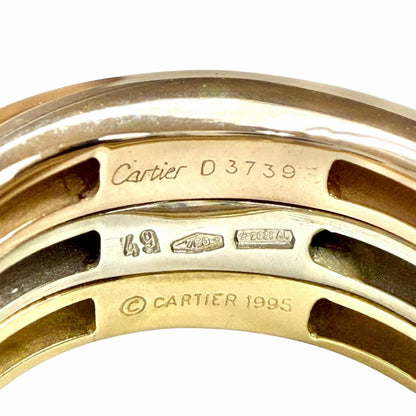 Cartier Mobilis 18k 750 Ring Yellow Gold Pink White — view 6