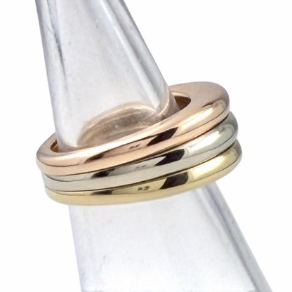 Cartier Mobilis 18k 750 Ring Yellow Gold Pink White — view 4