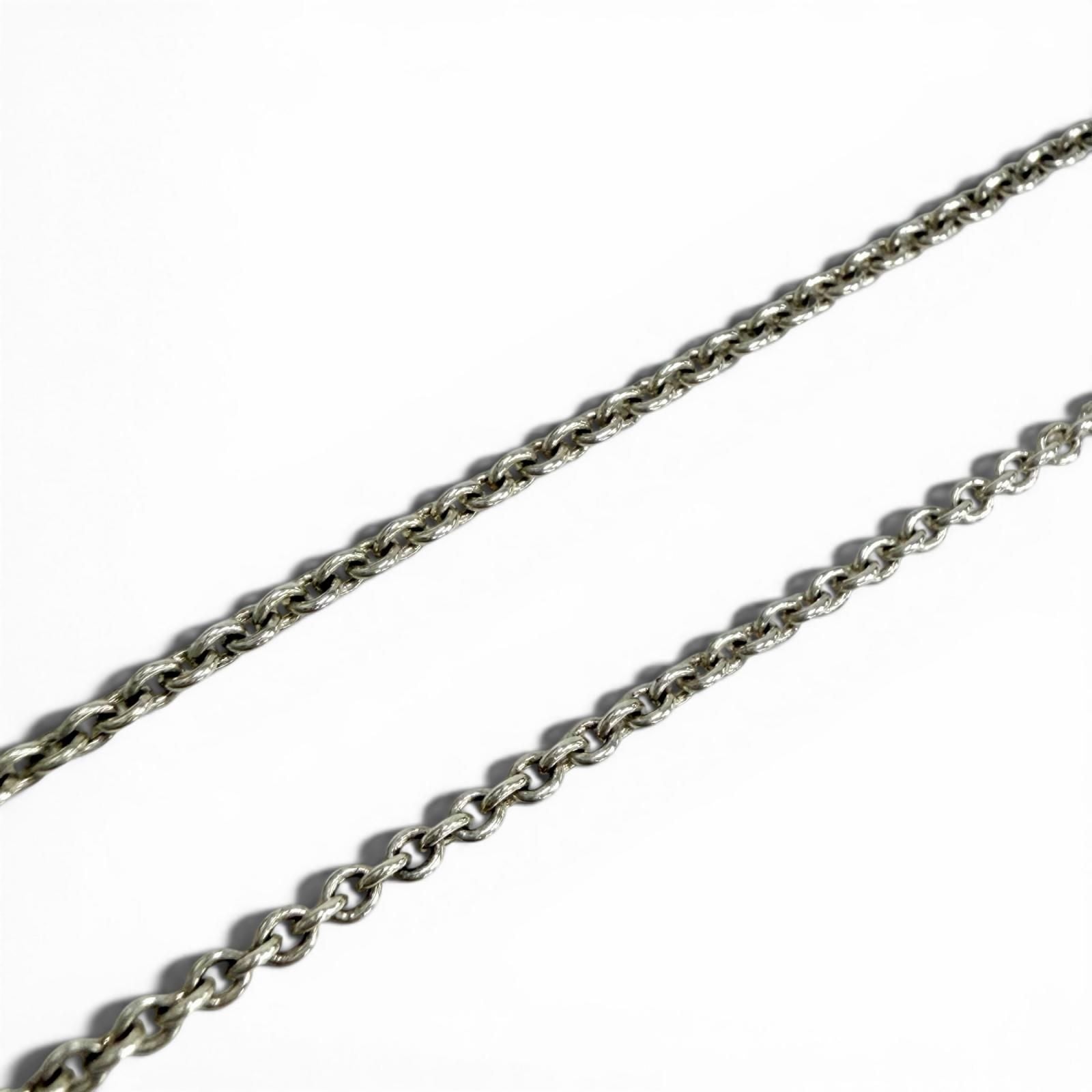 Tiffany & Co Fresh Water Pearl Mesh Tassel Pendant Necklace Silver — view 3