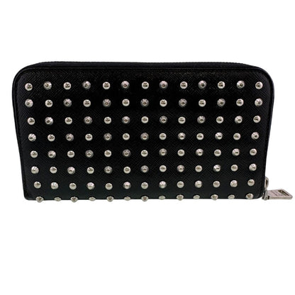 Prada Zip Around Studded Wallet — view 2