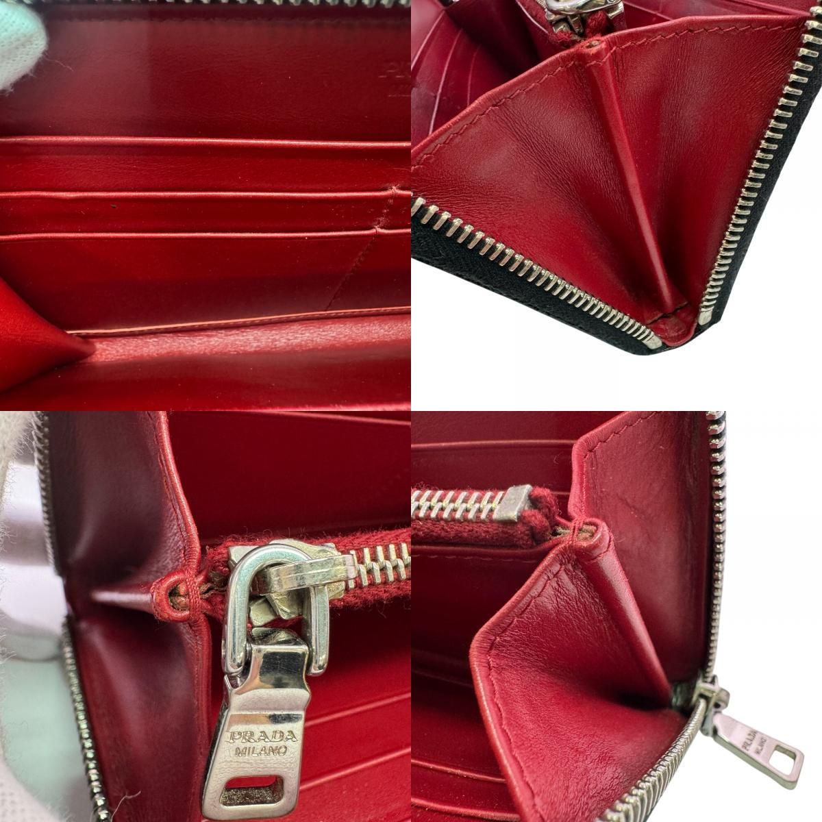 Prada Zip Around Studded Wallet — view 7