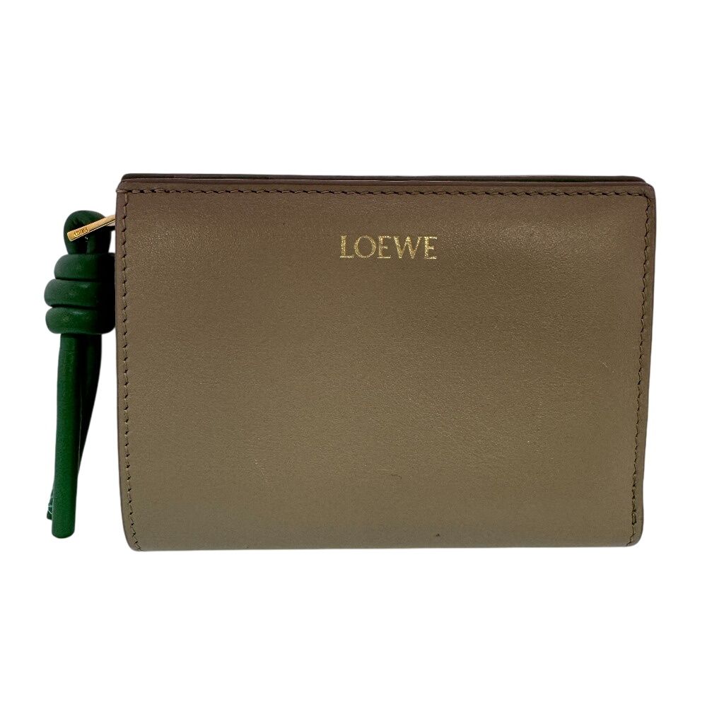 Loewe Compact Zip Knot Bifold Wallet