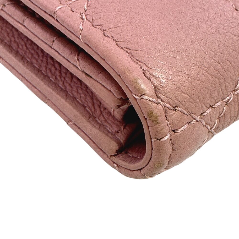 Dior Coin Purse Compact Wallet Mini Quilted Cannage Bifold Caro Case — view 3