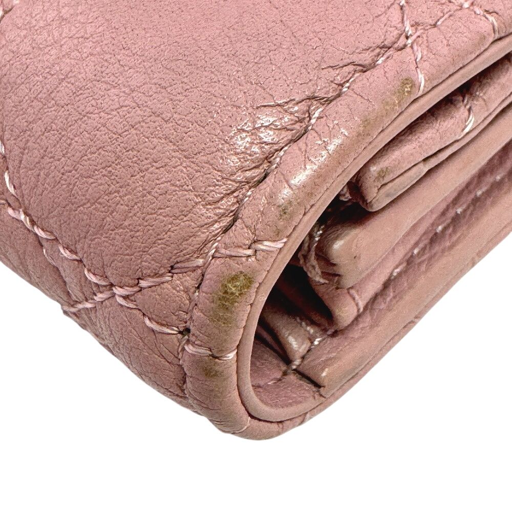 Dior Coin Purse Compact Wallet Mini Quilted Cannage Bifold Caro Case — view 4
