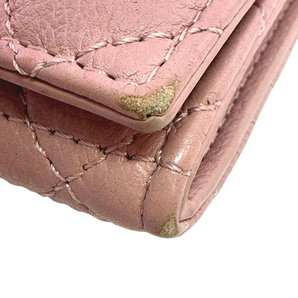 Dior Coin Purse Compact Wallet Mini Quilted Cannage Bifold Caro Case — view 6