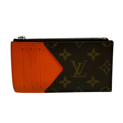 Louis Vuitton Card Case Business Holder Coin Monogram Macassar — view 2