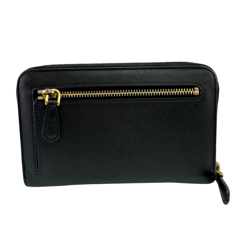 Prada Triangle Logo Zip Around Wallet — view 2