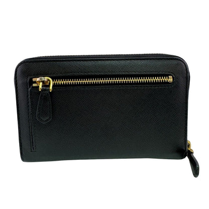 Prada Triangle Logo Zip Around Wallet — view 2