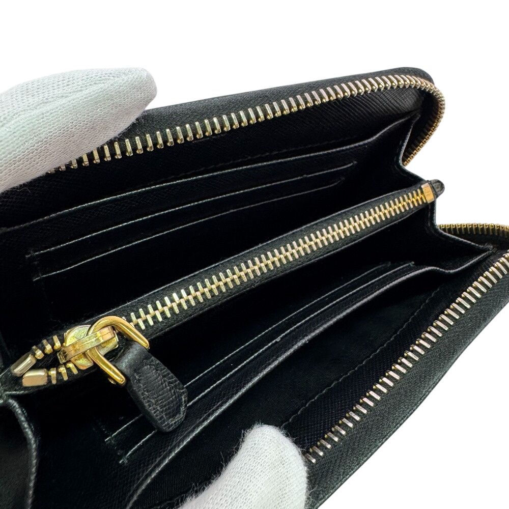 Prada Triangle Logo Zip Around Wallet — view 5