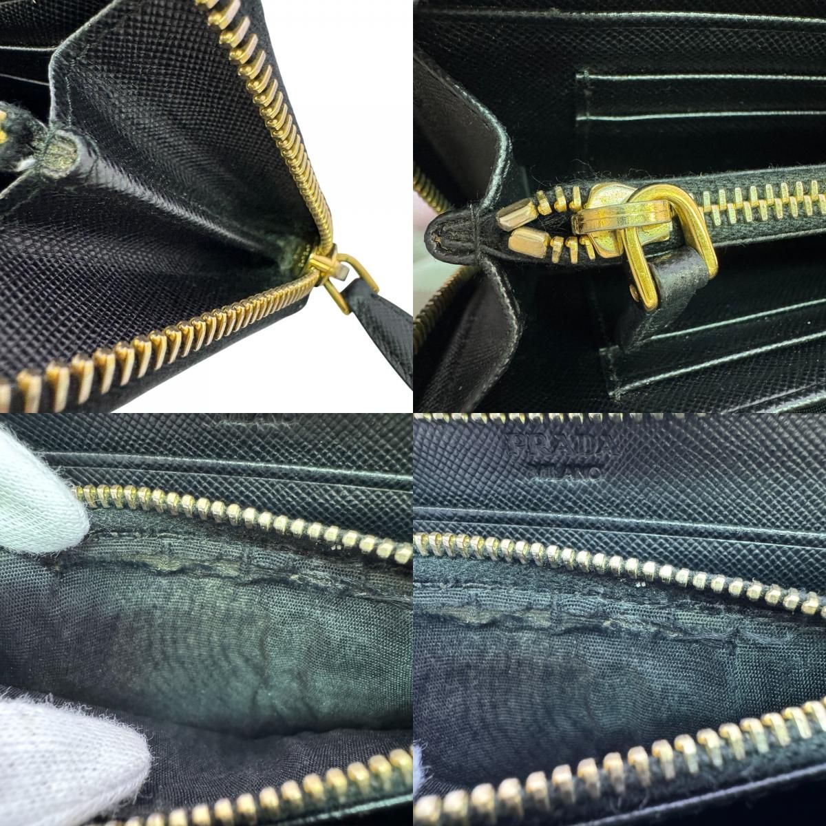 Prada Triangle Logo Zip Around Wallet — view 8