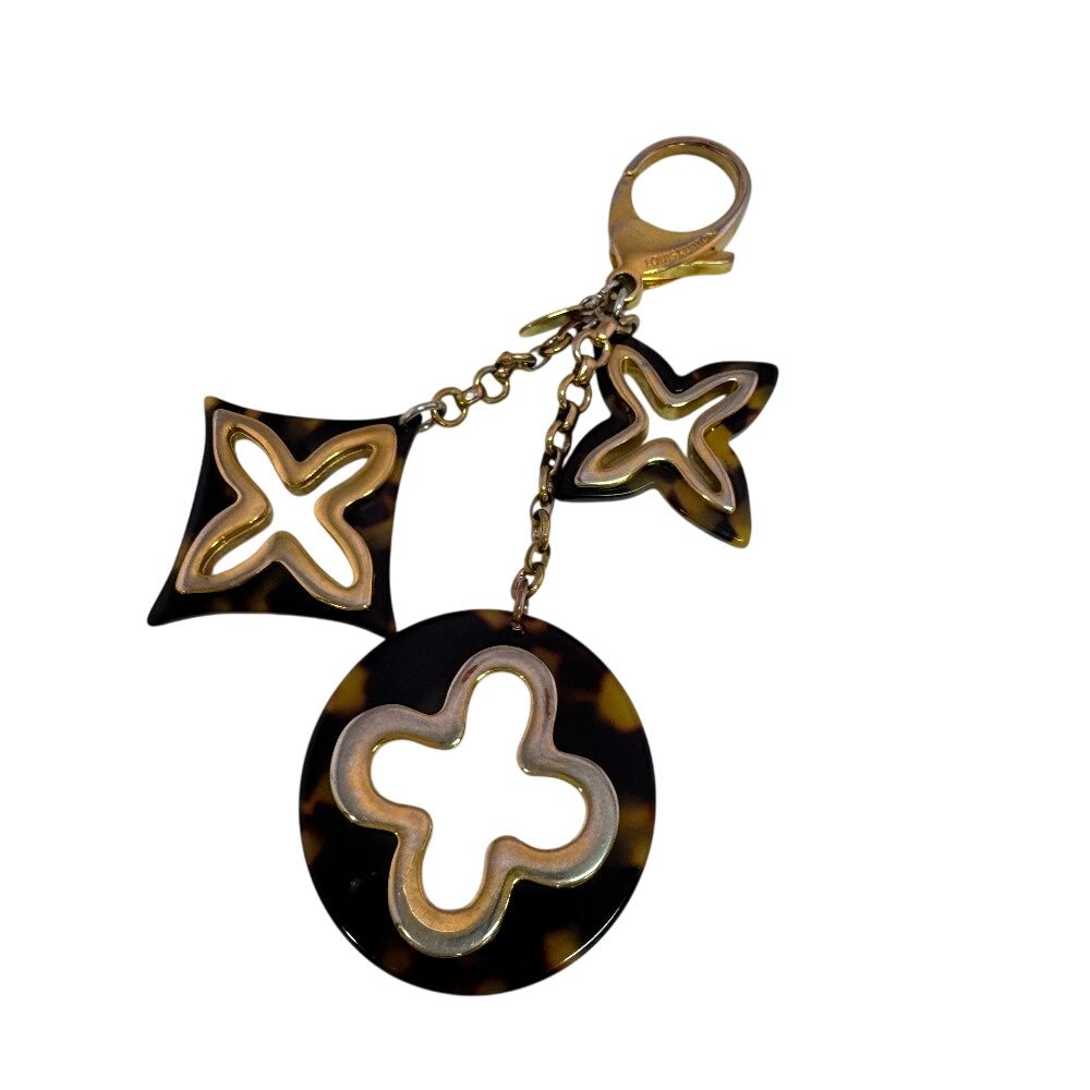 Louis Vuitton Bag Charm Bijou Sac Insolence Leopard Flower Tortoiseshell Key