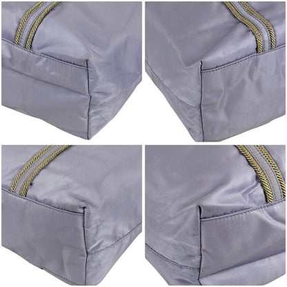 Prada Logo Embroidery Mini Tote Light Purple Tessuto — view 5