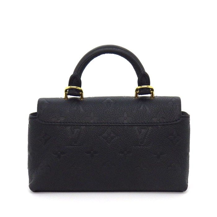 Louis Vuitton Handbag Nano Madeleine Noir Monogram Empreinte Leather Gold — view 2